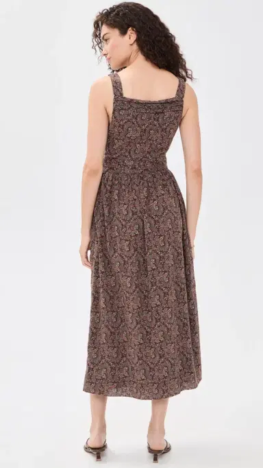 PAIGE Temecula Dress Dark Brown Multi 6 | Thumbnail 3 PAIGE Temecula Dress Dark Brown Multi 6 | Thumbnail 3