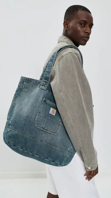 Carhartt WIP Denim Tote Bag | Thumbnail 3 Carhartt WIP Denim Tote Bag | Thumbnail 3