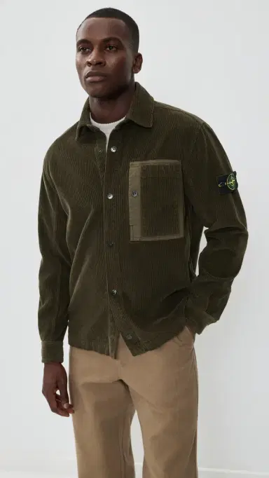 Stone Island Corduroy Overshirt Coal Grey S | Thumbnail 2 Stone Island Corduroy Overshirt Coal Grey S | Thumbnail 2