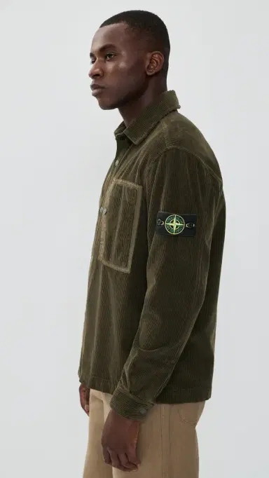 Stone Island Corduroy Overshirt Coal Grey S | Thumbnail 4 Stone Island Corduroy Overshirt Coal Grey S | Thumbnail 4