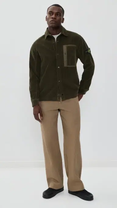 Stone Island Corduroy Overshirt Coal Grey S | Thumbnail 5 Stone Island Corduroy Overshirt Coal Grey S | Thumbnail 5