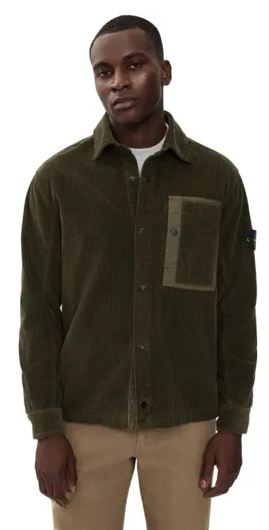 Stone Island Corduroy Overshirt Coal Grey S | Thumbnail 1 Stone Island Corduroy Overshirt Coal Grey S | Thumbnail 1