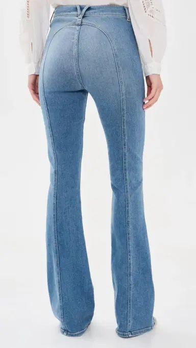 Veronica Beard Jean Beverly High Rise Skinny Flare Jeans Sneak Peek | Thumbnail 3