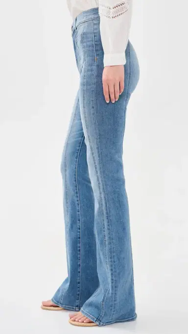 Veronica Beard Jean Beverly High Rise Skinny Flare Jeans Sneak Peek | Thumbnail 4