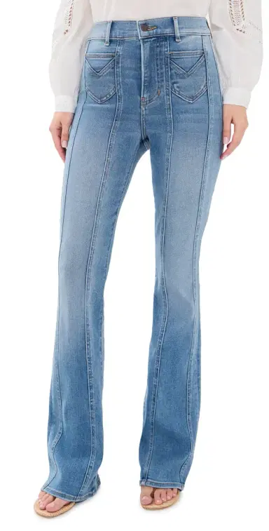 Veronica Beard Jean Beverly High Rise Skinny Flare Jeans Sneak Peek | Thumbnail 1