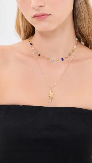 Chan Luu Koi Necklace Garnet One Size | Thumbnail 3