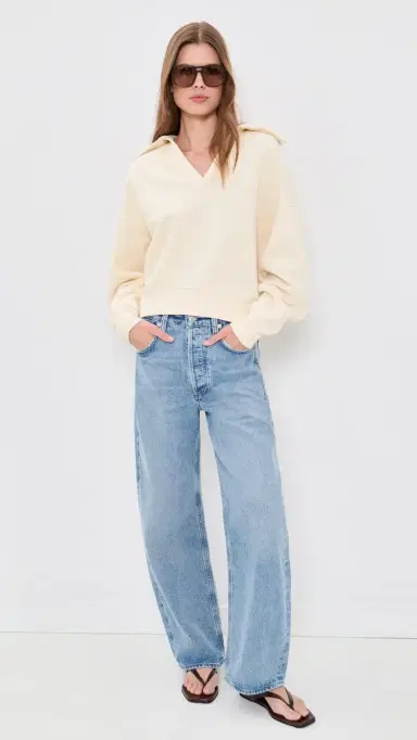 Citizens of Humanity Trapeze Pullover Cream | Thumbnail 5 Citizens of Humanity Trapeze Pullover Cream | Thumbnail 5