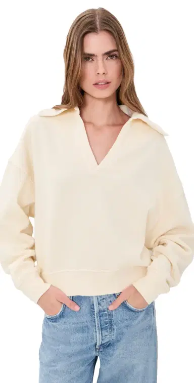 Citizens of Humanity Trapeze Pullover Cream | Thumbnail 1 Citizens of Humanity Trapeze Pullover Cream | Thumbnail 1