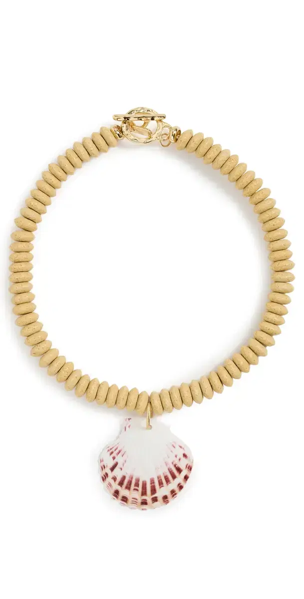 Carolina Yellow Shell Necklace Yellow One Size