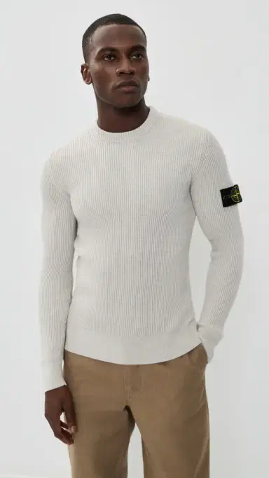 Stone Island Rib Crew Neck Sweater and Melange | Thumbnail 2