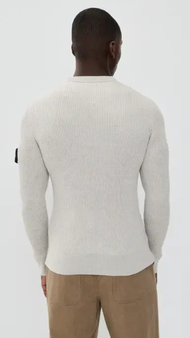 Stone Island Rib Crew Neck Sweater and Melange | Thumbnail 3