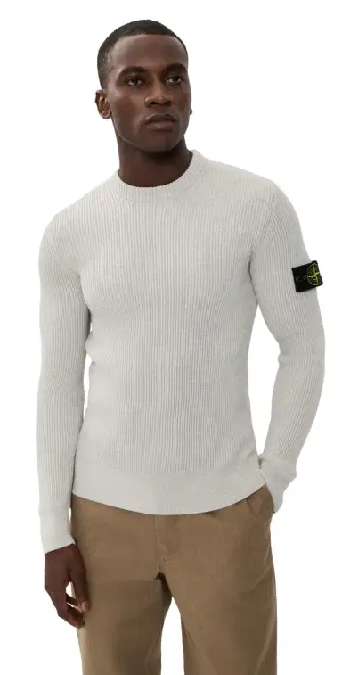 Stone Island Rib Crew Neck Sweater and Melange | Thumbnail 1