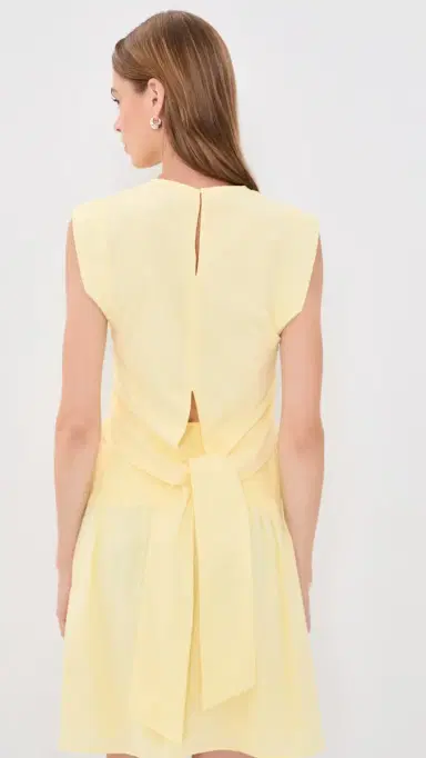 SIR. SIR. Rochelle Tie Back Top Pale Yellow 1 | Thumbnail 3