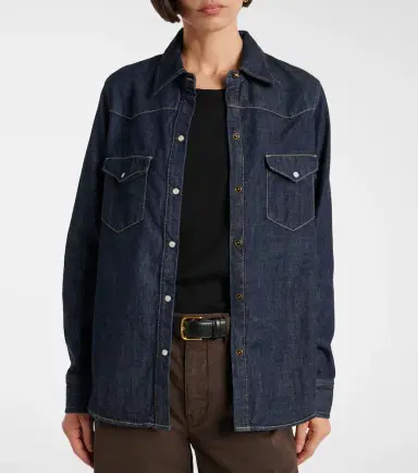 Nili Lotan Travis denim shirt | Thumbnail 3 Nili Lotan Travis denim shirt | Thumbnail 3