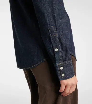 Nili Lotan Travis denim shirt | Thumbnail 6 Nili Lotan Travis denim shirt | Thumbnail 6