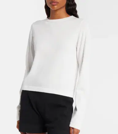 Extreme Cashmere N°451 Lisa cotton and cashmere top | Thumbnail 2