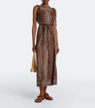 DÔEN Dôen Amarante printed cotton voile midi dress | Thumbnail 4 DÔEN Dôen Amarante printed cotton voile midi dress | Thumbnail 4
