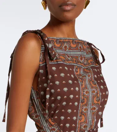 DÔEN Dôen Amarante printed cotton voile midi dress | Thumbnail 5 DÔEN Dôen Amarante printed cotton voile midi dress | Thumbnail 5