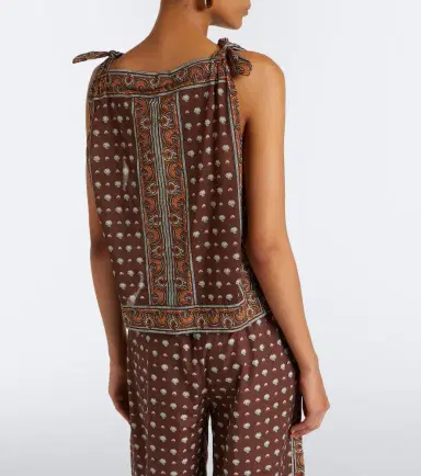 DÔEN Dôen Amalia printed cotton voile top | Thumbnail 3
