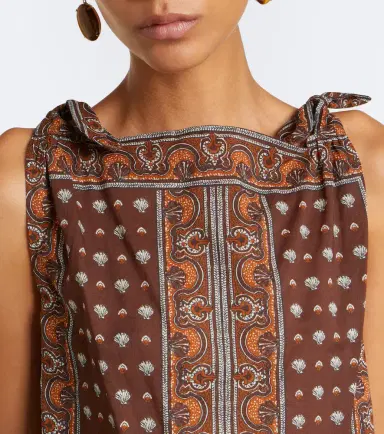 DÔEN Dôen Amalia printed cotton voile top | Thumbnail 4