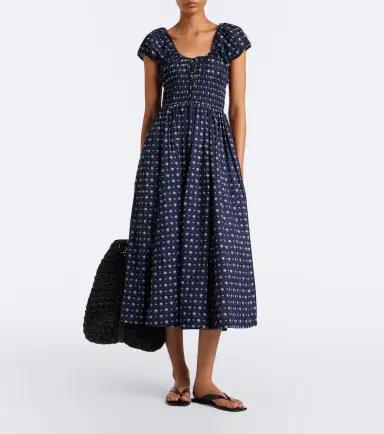 DÔEN Dôen Quinn printed cotton poplin midi dress | Thumbnail 2 DÔEN Dôen Quinn printed cotton poplin midi dress | Thumbnail 2