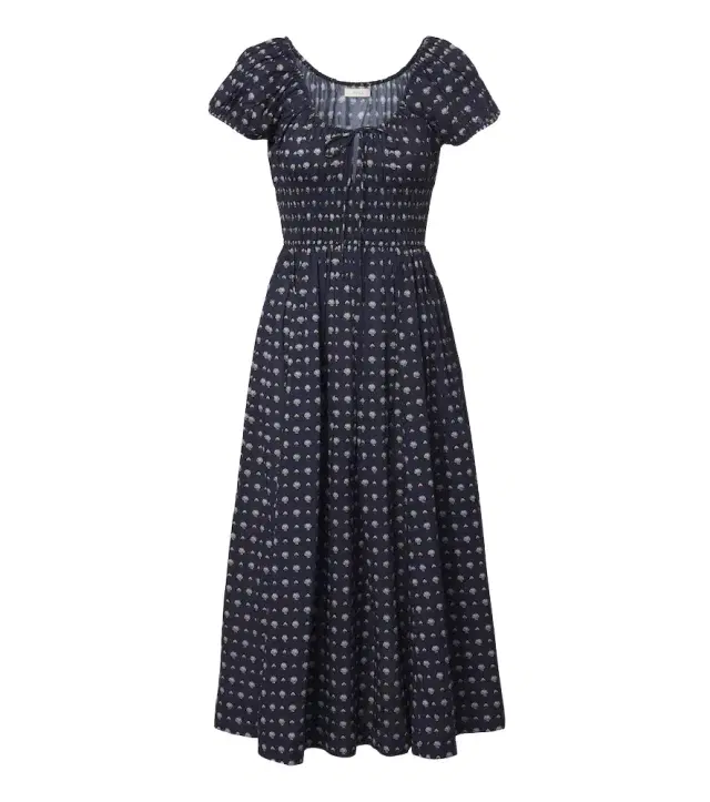 Doen Dôen Quinn printed cotton poplin midi dress