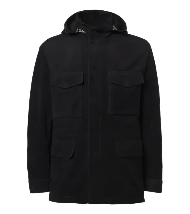 Tom Ford Hooded suede field jacket