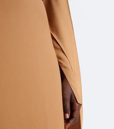 Taller Marmo Mounia caped crêpe cady gown | Thumbnail 3