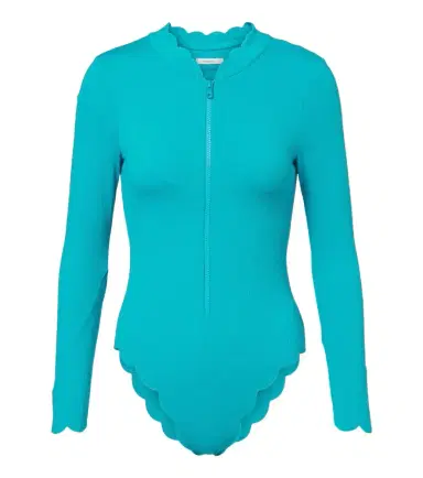 Marysia North Sea scalloped rashguard swimsuit | Thumbnail 1