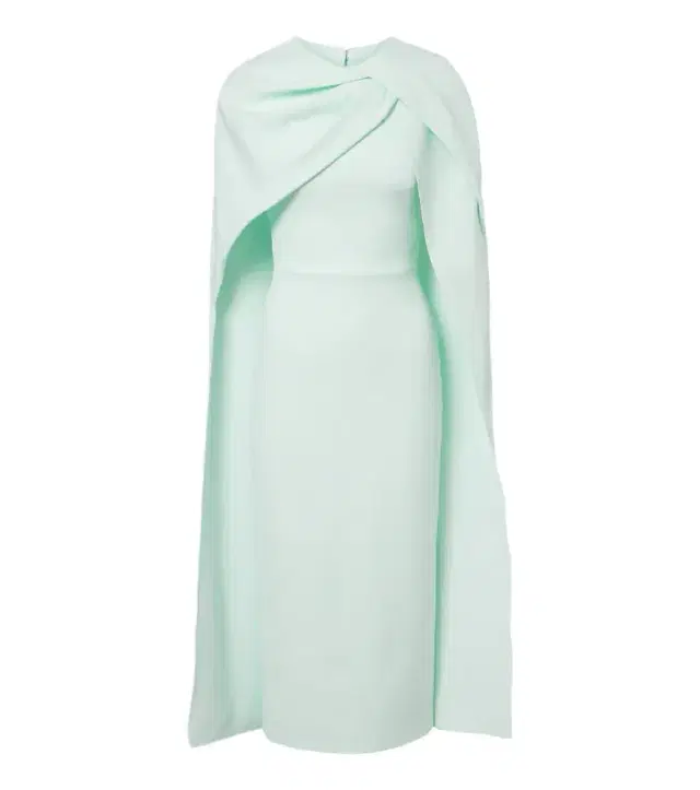 Safiyaa Oria caped crêpe midi dress