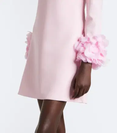 Safiyaa Reffie floral-appliqué crêpe minidress | Thumbnail 2 Safiyaa Reffie floral-appliqué crêpe minidress | Thumbnail 2