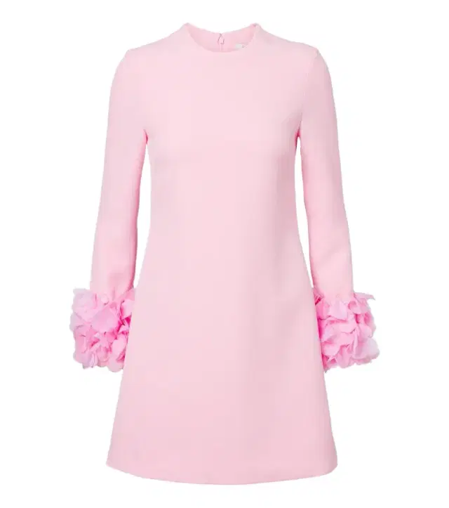 Safiyaa Reffie floral-appliqué crêpe minidress