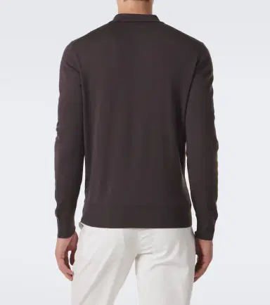 Canali Virgin wool polo sweater | Thumbnail 3