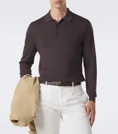 Canali Virgin wool polo sweater | Thumbnail 5