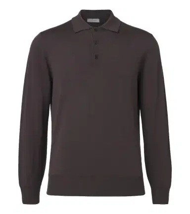 Canali Virgin wool polo sweater | Thumbnail 1