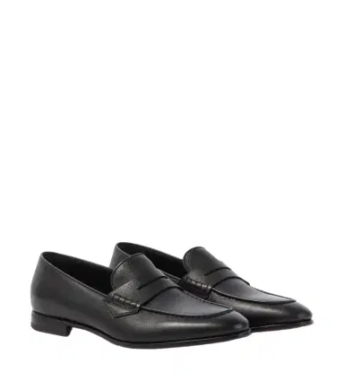 Canali Leather penny loafers | Thumbnail 1