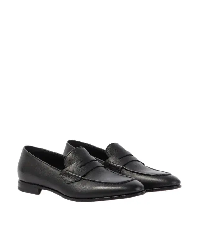 Canali Leather penny loafers