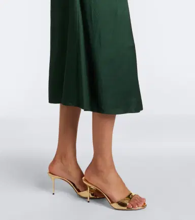 Erdem Floral-appliqué satin seersucker midi dress | Thumbnail 4