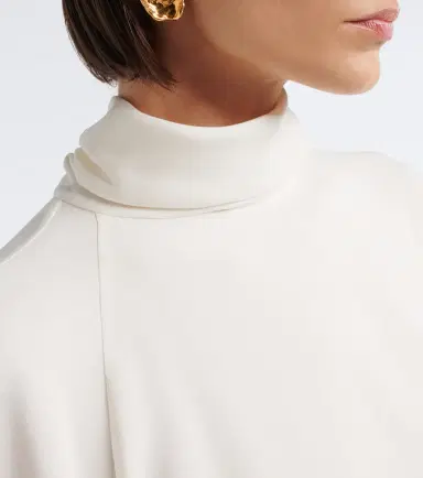 Oscar de la Renta Embroidered silk-blend georgette blouse | Thumbnail 5