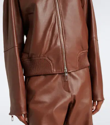 Sportmax Leather bomber jacket | Thumbnail 7 Sportmax Leather bomber jacket | Thumbnail 7