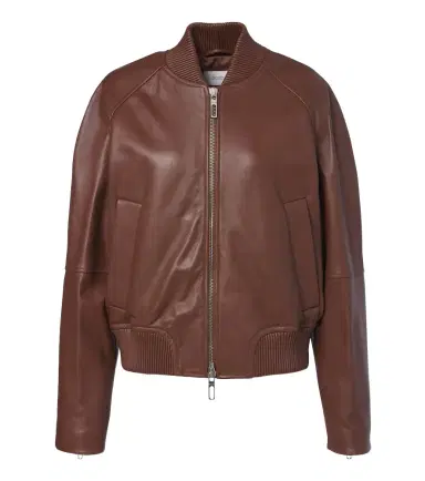 Sportmax Leather bomber jacket | Thumbnail 1 Sportmax Leather bomber jacket | Thumbnail 1