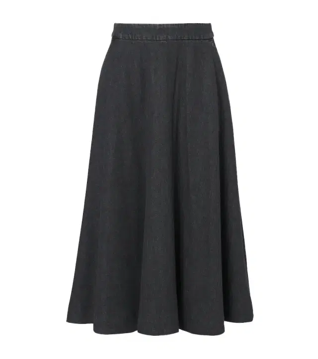 Denim midi skirt