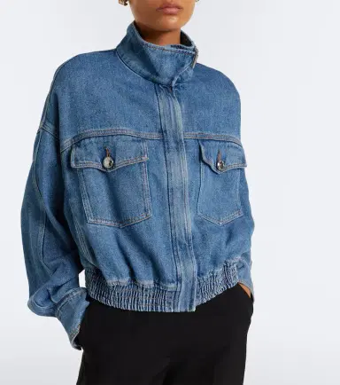 Sportmax Denim bomber jacket | Thumbnail 3 Sportmax Denim bomber jacket | Thumbnail 3