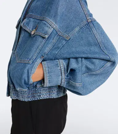 Sportmax Denim bomber jacket | Thumbnail 6 Sportmax Denim bomber jacket | Thumbnail 6