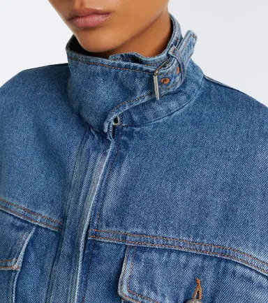 Sportmax Denim bomber jacket | Thumbnail 7 Sportmax Denim bomber jacket | Thumbnail 7