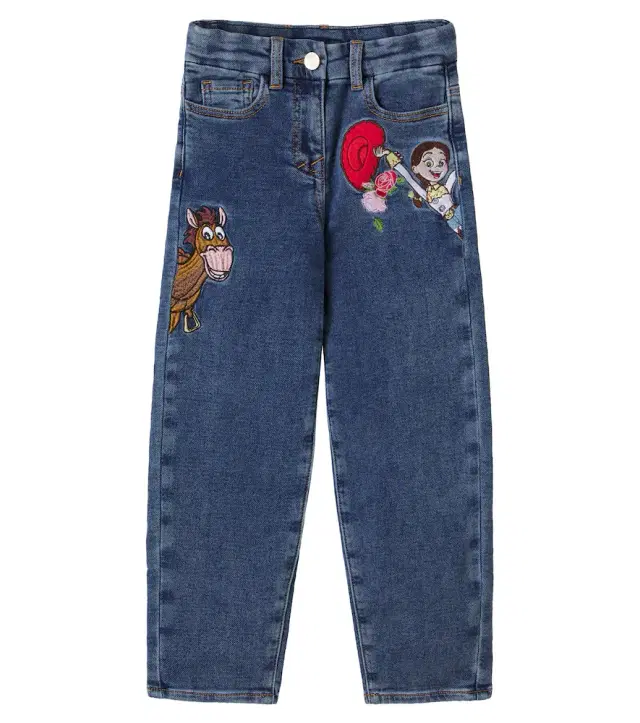 Monnalisa Embroidered jeans