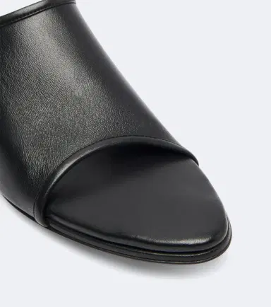 CHRISTEN Stretch leather wedge mules | Thumbnail 2