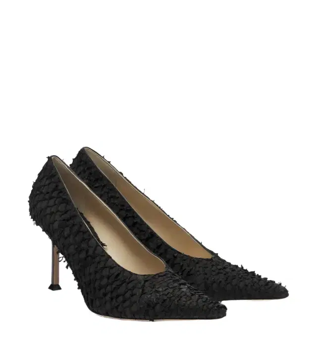 CHRISTEN Helix leather pumps
