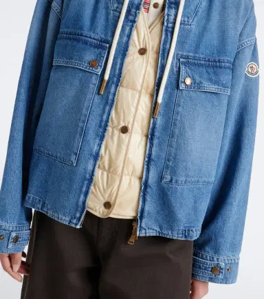 Moncler Ecrevisse layered denim down jacket | Thumbnail 6 Moncler Ecrevisse layered denim down jacket | Thumbnail 6