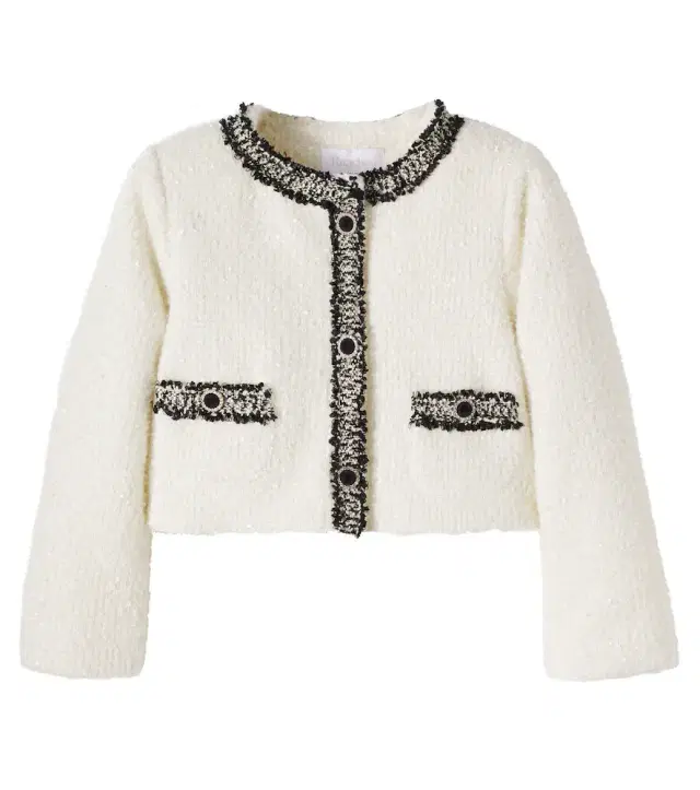 Patachou Embroidered tweed jacket